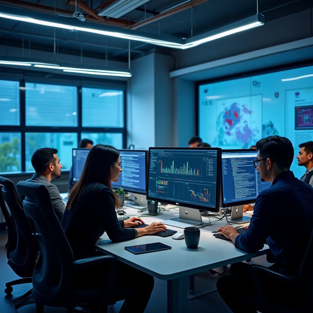 Oficina moderna equipo argentina tecnología